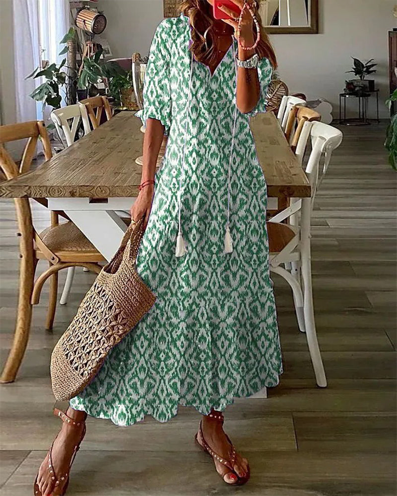 Michaela™ | Boho Tummy Coverage Dress