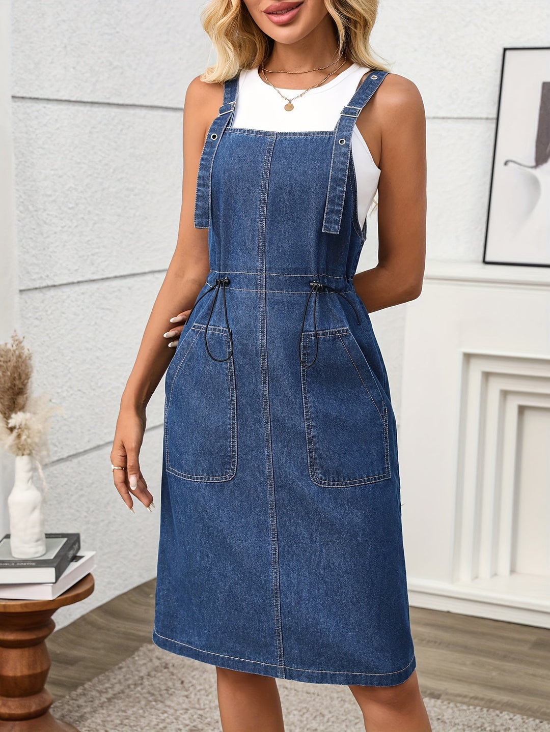 Naomi | Short Sleeve Denim Dress