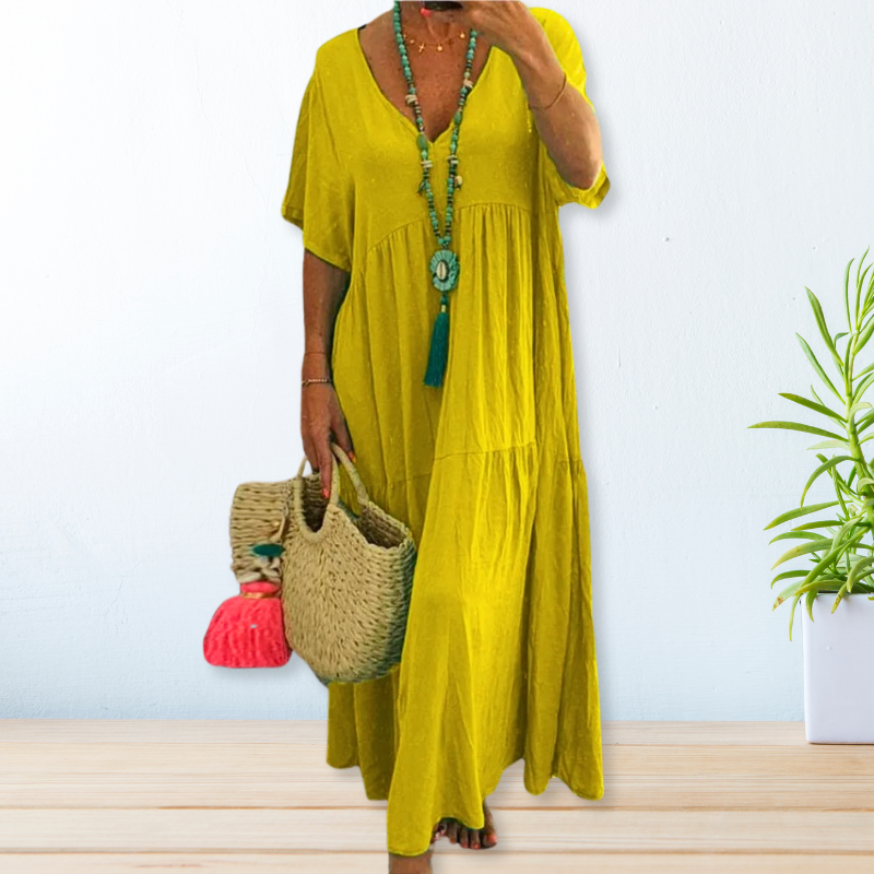 Maelis™ | Cotton Linen Dress