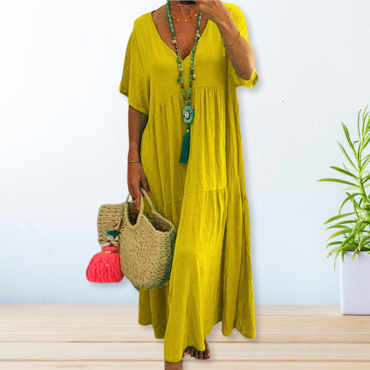 Maelis™ | Cotton Linen Dress