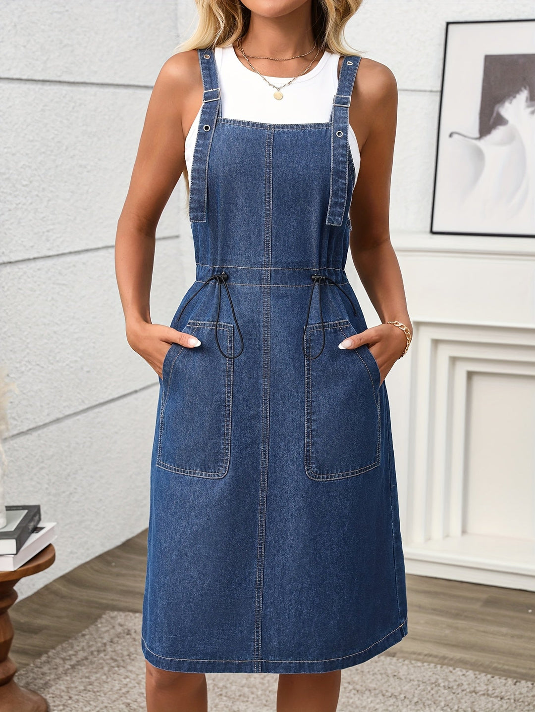Naomi | Short Sleeve Denim Dress