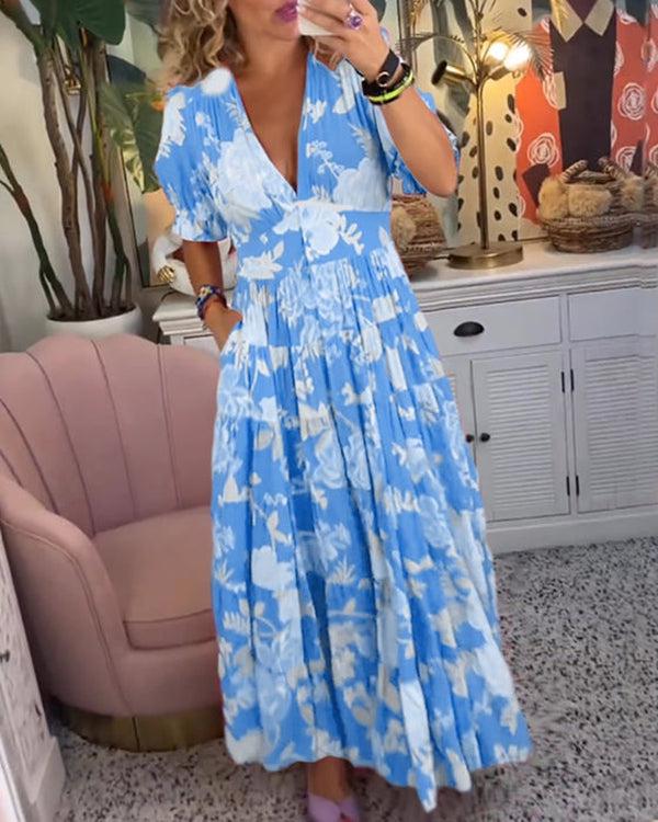 Floriana™ | Vibrant Floral Dress