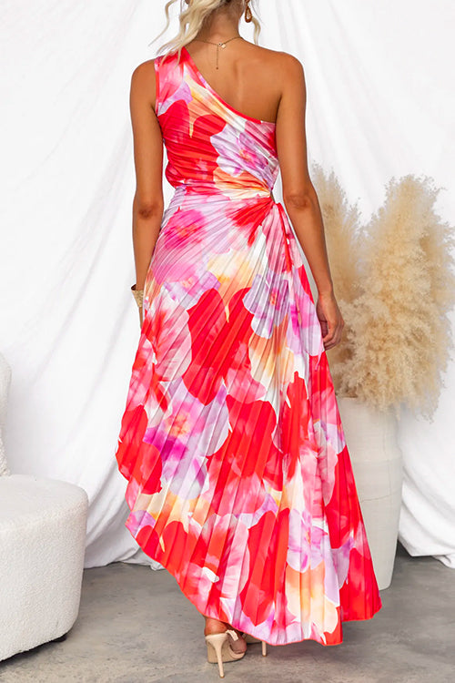 Joanne | Pleated One-Shoulder Dress