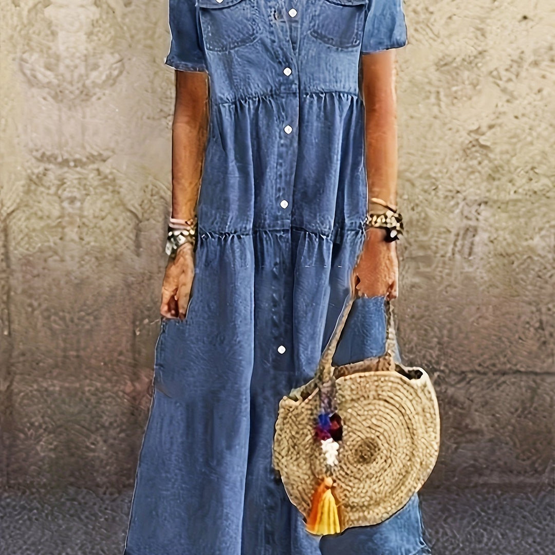 Esme | Light Wash Denim Dress