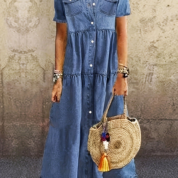 Esme | Light Wash Denim Dress
