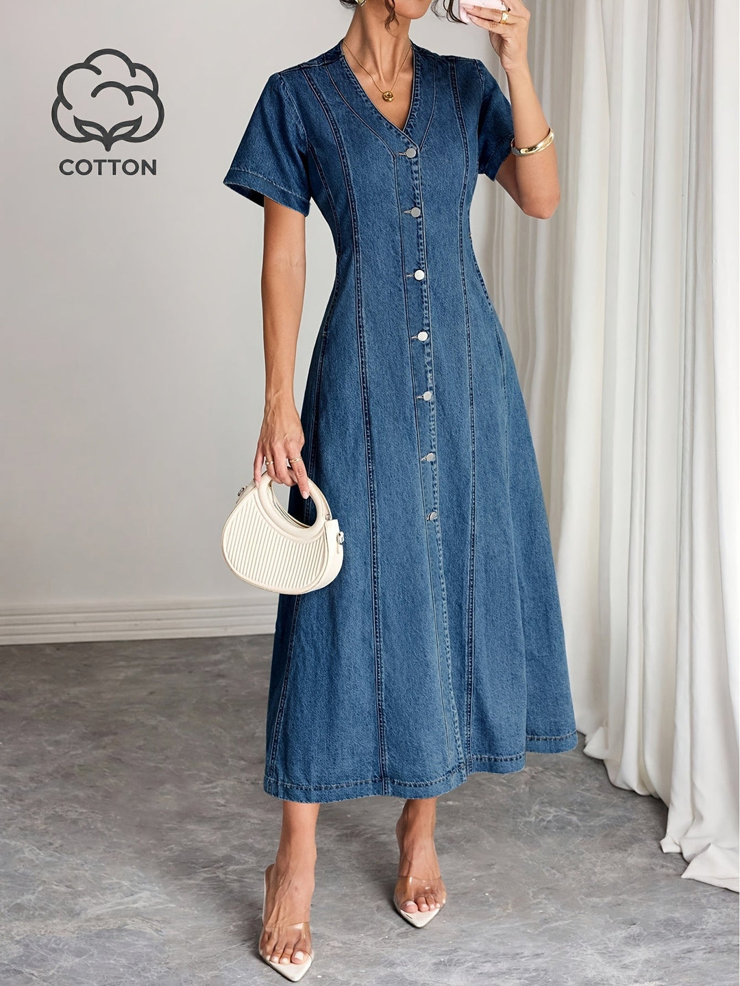 Ava | Summer Denim Dress