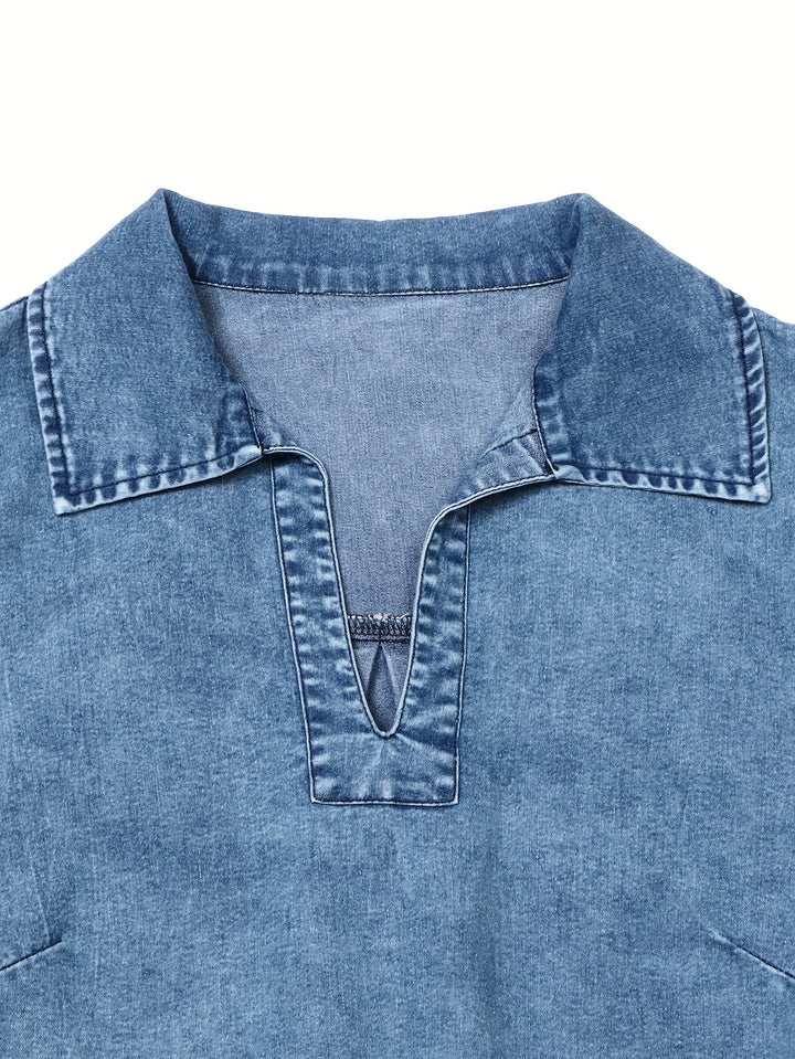 Elena | Vintage Washed Denim Dress