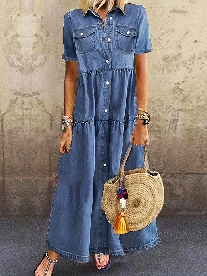 Esme | Light Wash Denim Dress