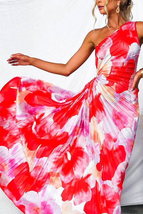 Joanne | Pleated One-Shoulder Dress