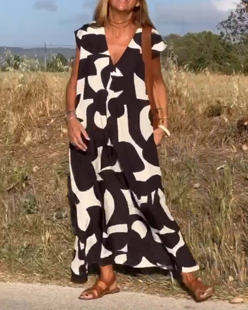 Kendall™ | Relaxed Abstract Dress