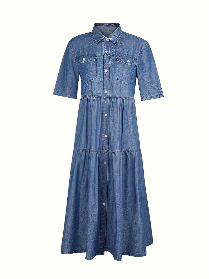Esme | Light Wash Denim Dress