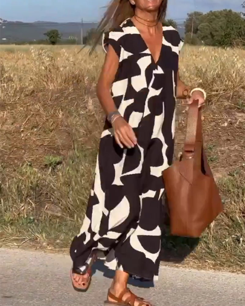 Kendall™ | Relaxed Abstract Dress