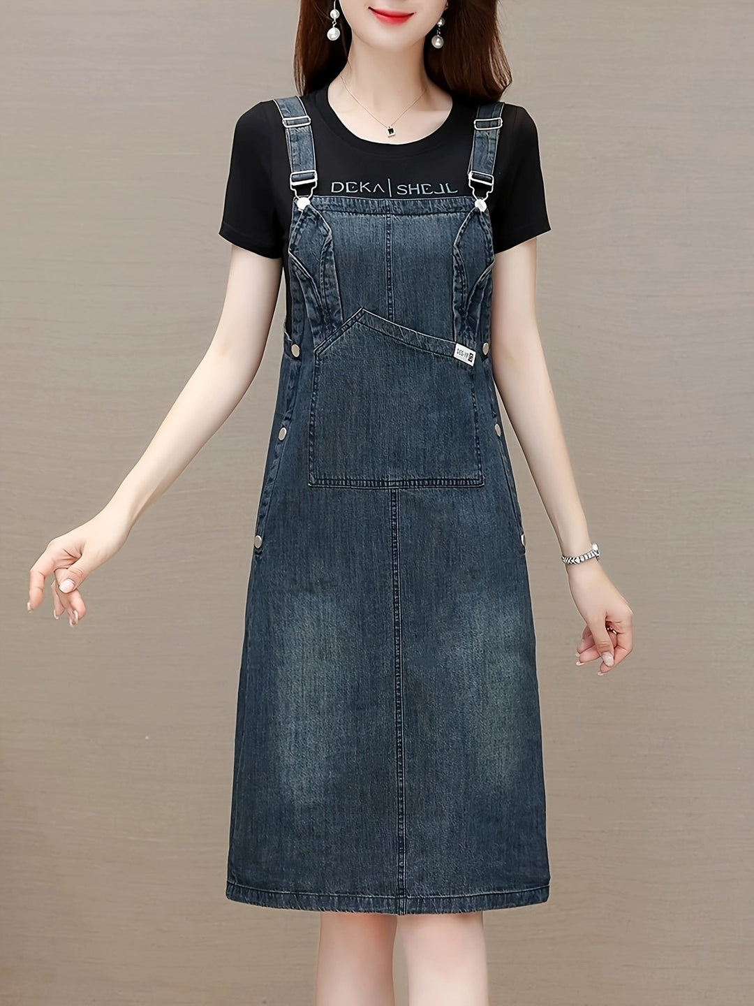Livia | Sleeveless Denim Dress