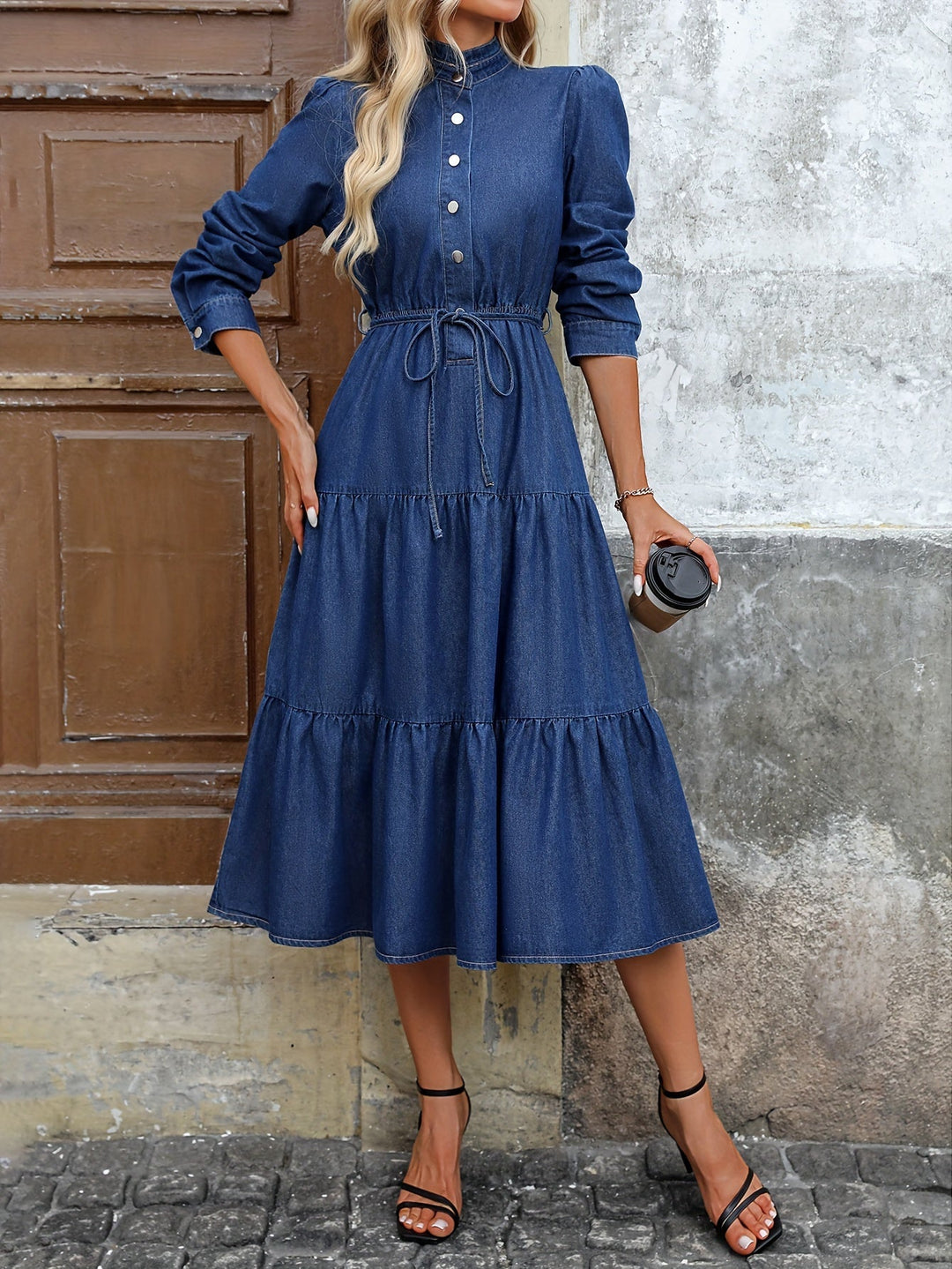 Freya | Dark Wash Denim Dress