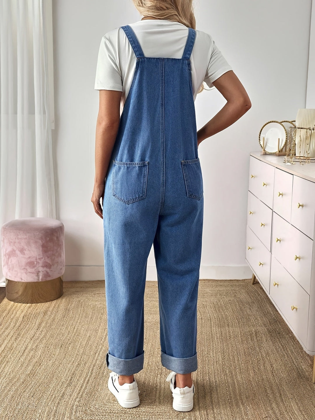 Mila | V Neck Denim Dress