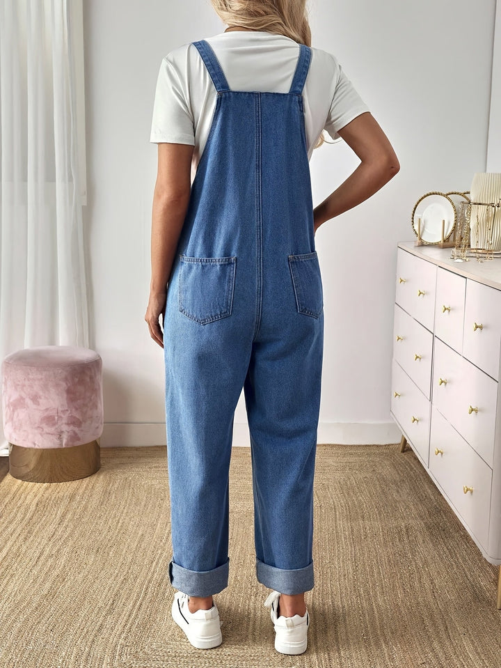 Mila | V Neck Denim Dress