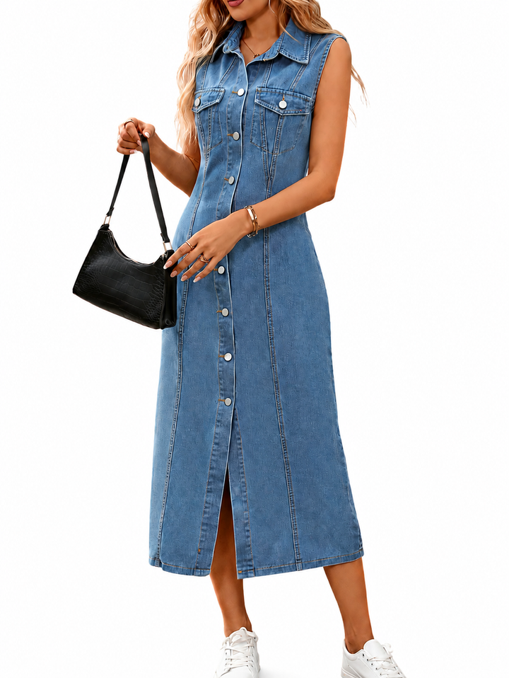 Selena | Elegant Denim Dress