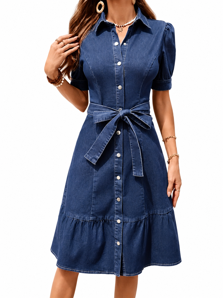Daphne | A Line Denim Dress