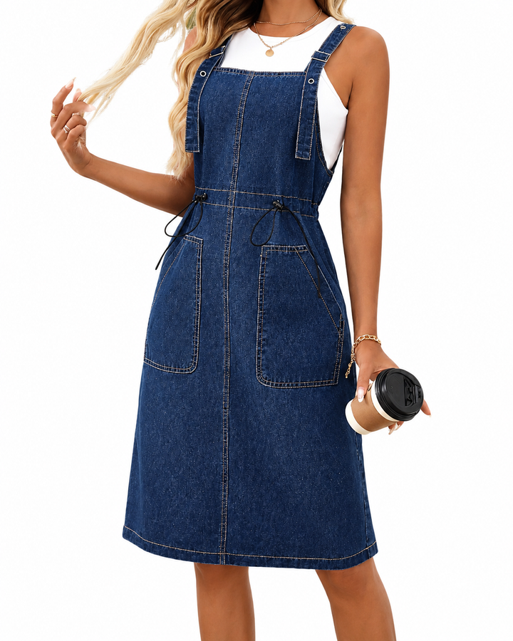 Naomi | Short Sleeve Denim Dress
