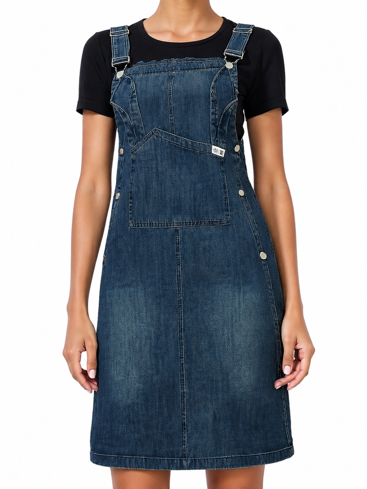 Livia | Sleeveless Denim Dress