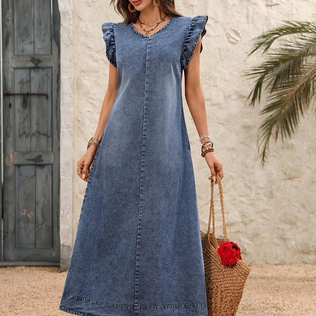 Rosa | Soft Cotton Denim Dress