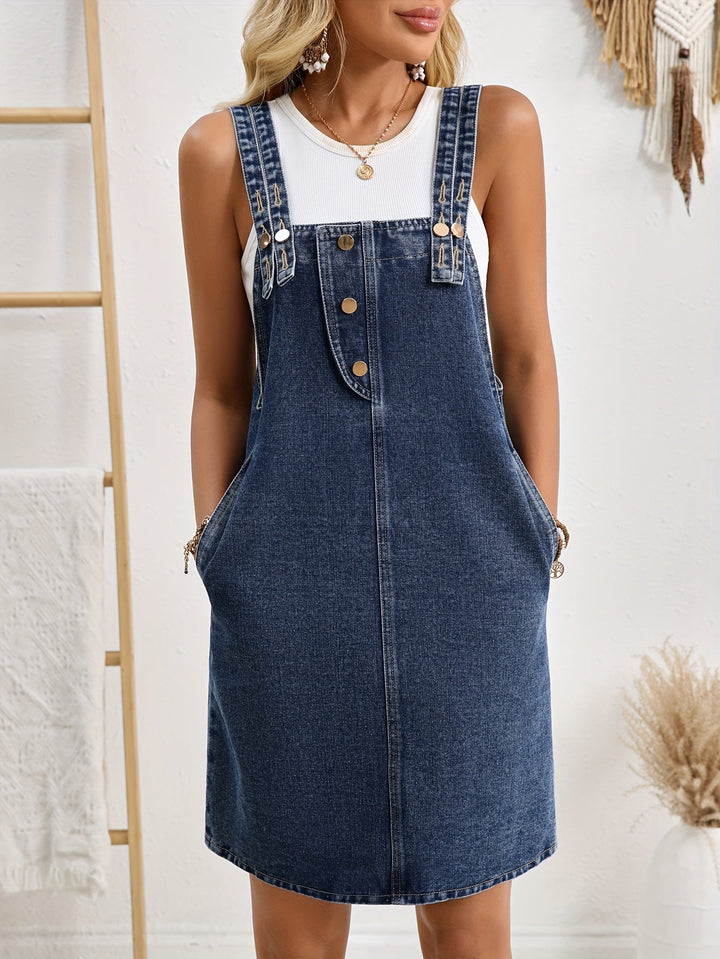 Clara | Belted Denim Dress