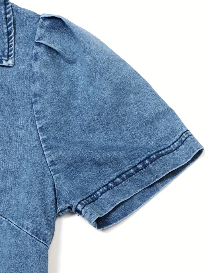 Elena | Vintage Washed Denim Dress