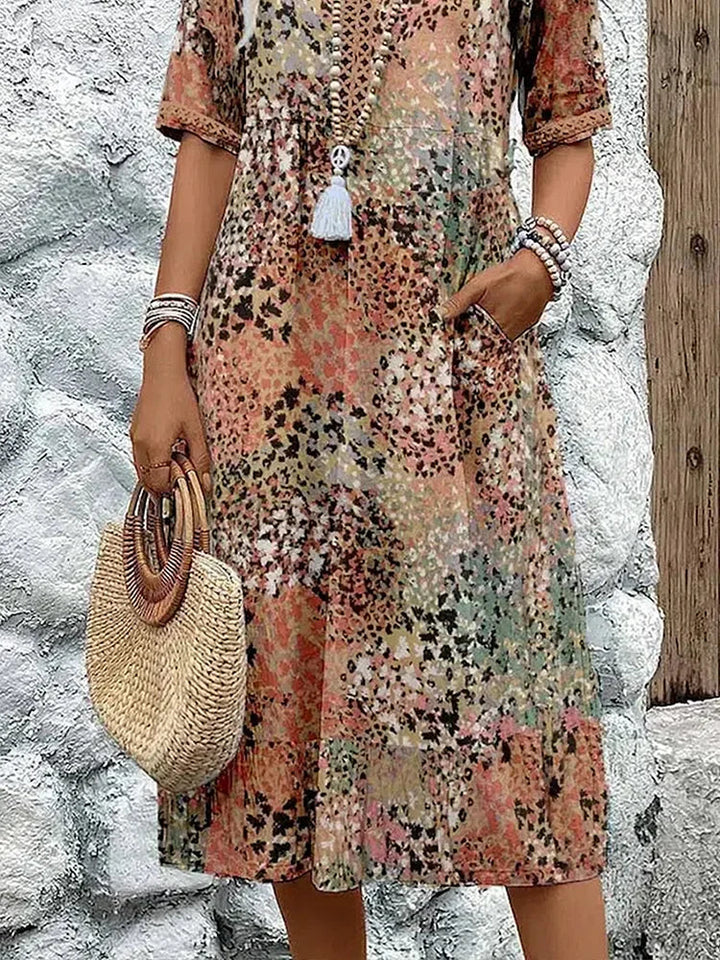 Maya™ | Vibrant Midi Dress