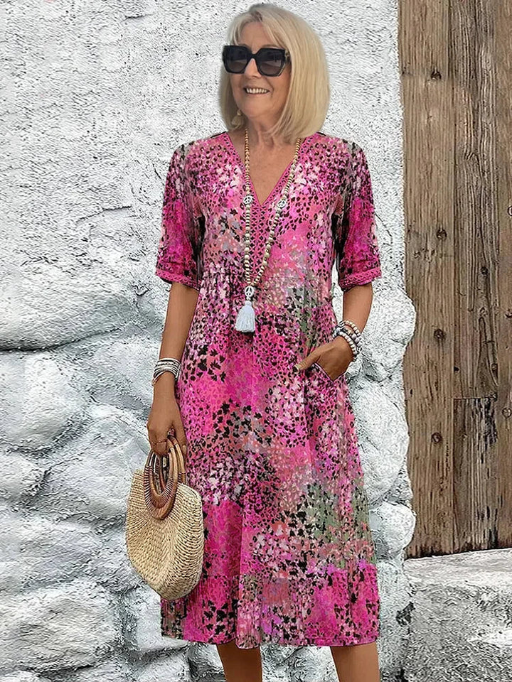 Maya™ | Vibrant Midi Dress