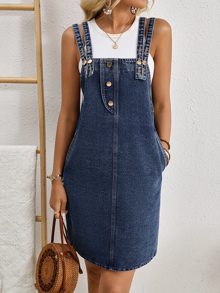 Clara | Belted Denim Dress