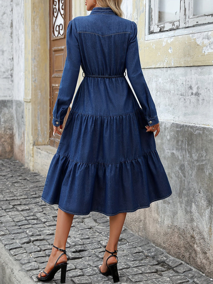 Freya | Dark Wash Denim Dress