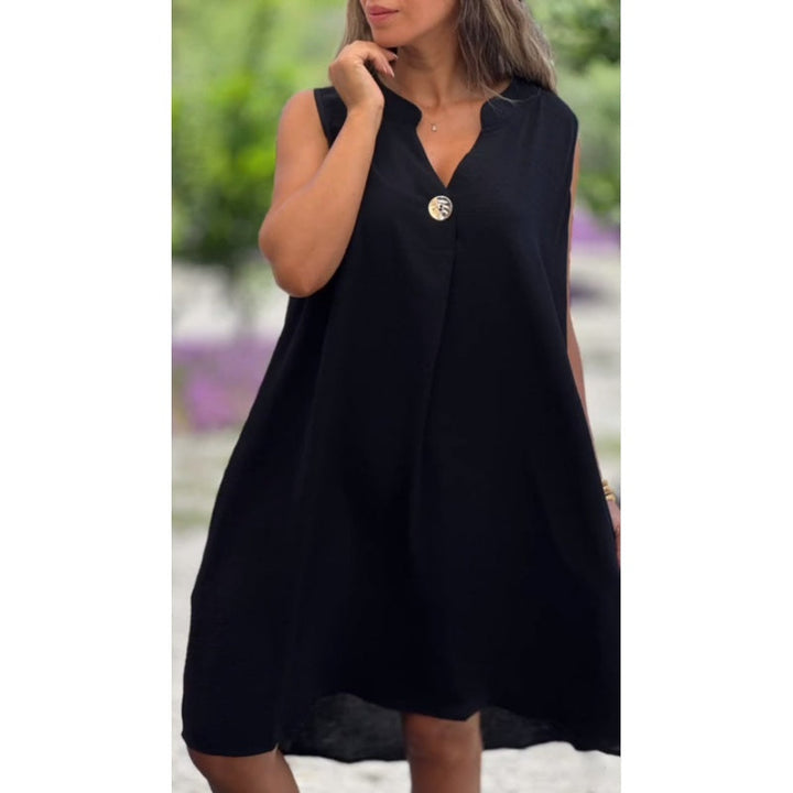 Elsie™ | Sleeveless V-neck Dress